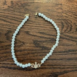 Pearl Saturn necklace